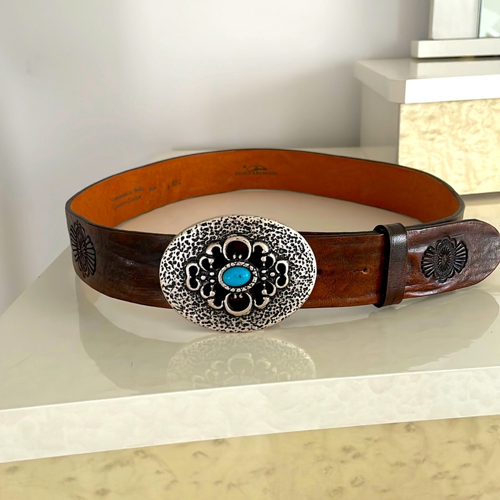 Italian made leather belt